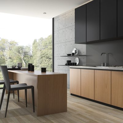 3d-rendering-modern-black-kitchen-with-wood-built